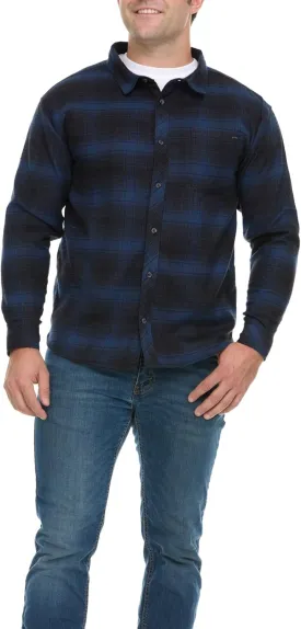 Billabong Plaid Flannel Shirt for Men, Big and Tall Button Down Shirts for Men
