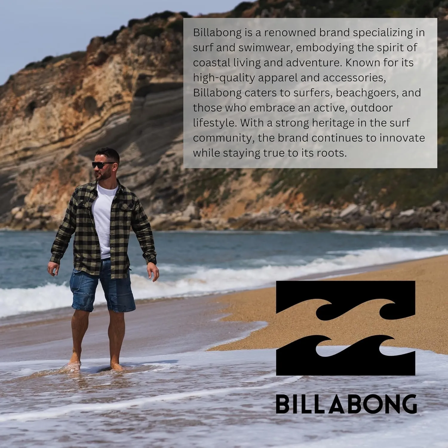 Billabong Plaid Flannel Shirt for Men, Big and Tall Button Down Shirts for Men