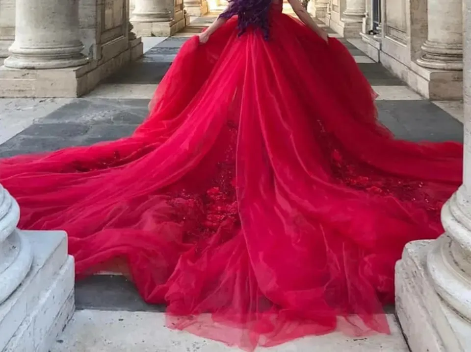 Custom Applique/Tulle Royal Ball Gown Skirt All Sizes/Colors