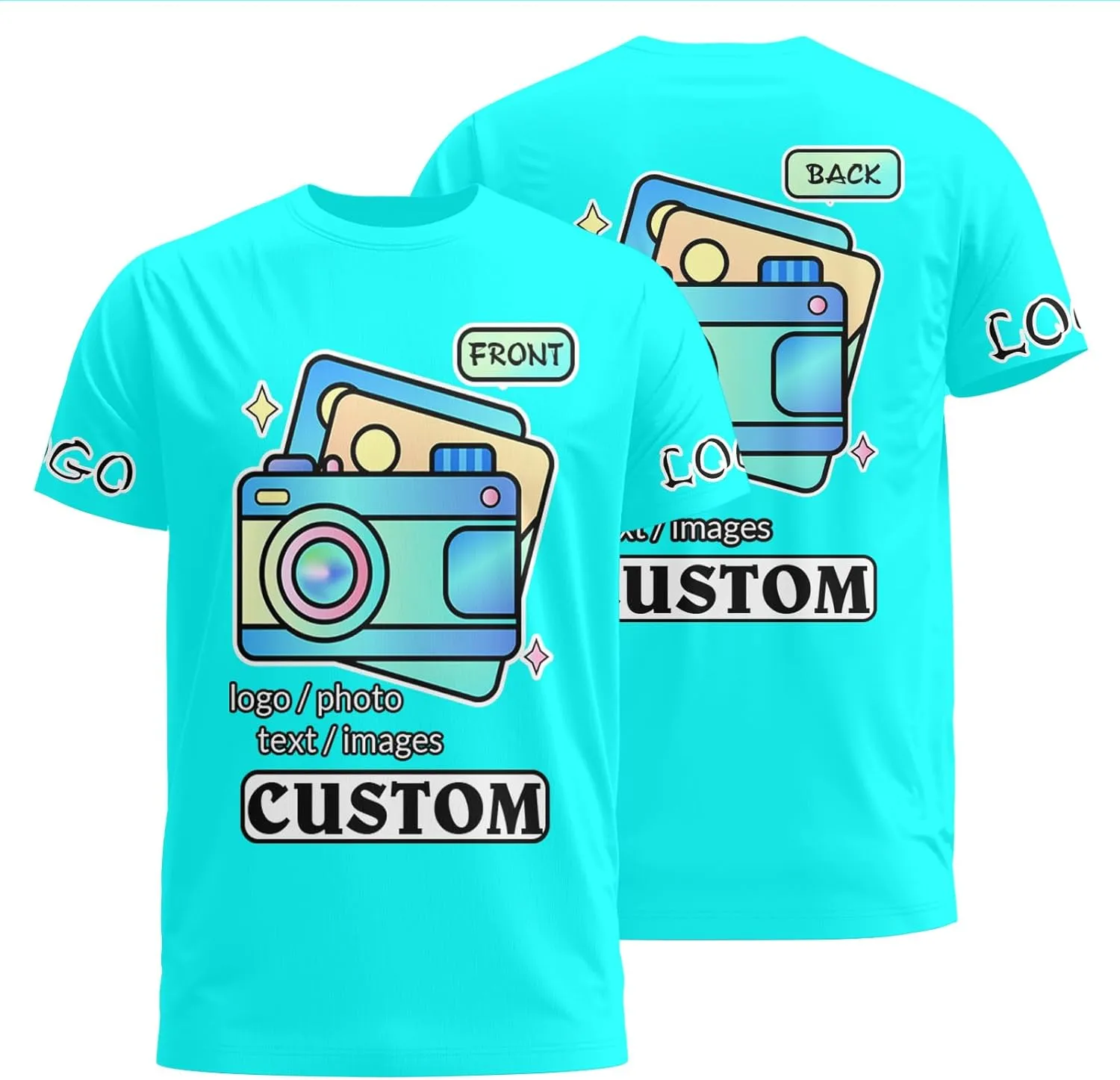 Custom T Shirts with Your Text Photo Logo Personalized T Shirts Custom Shirts Design Your Own Customized T Shirts