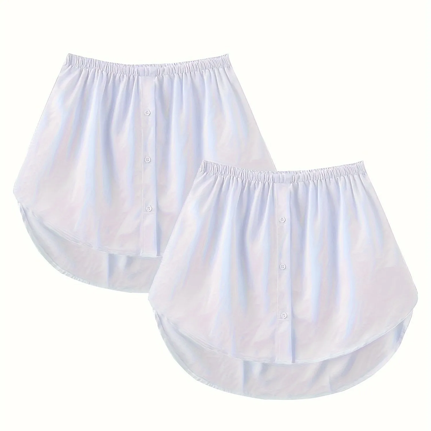 Elastic Waist Hem Arc Skirts 2 Pack for Women