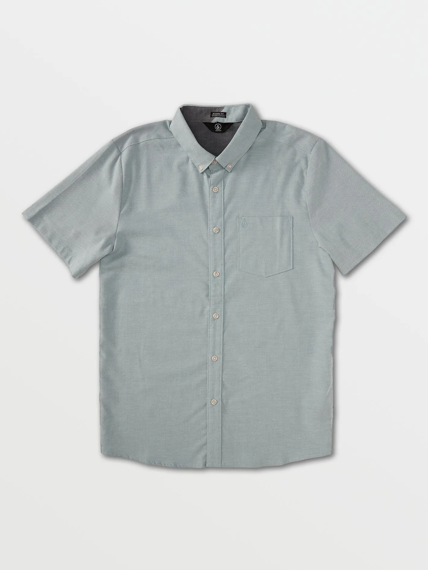 Everett Oxford Short Sleeve Shirt - Storm Blue