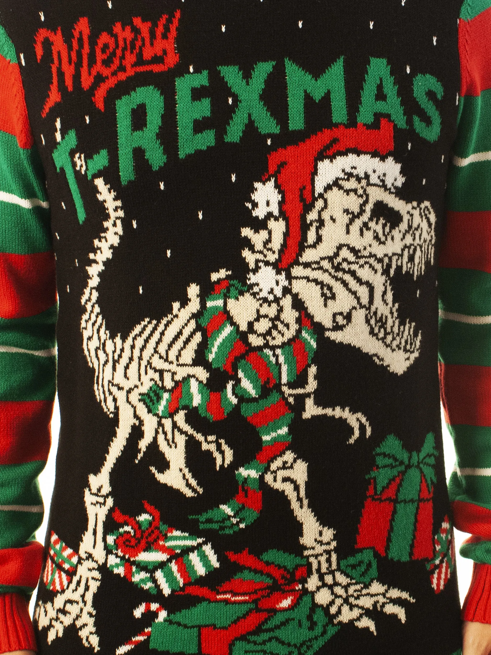 Merry T-Rexmas | Ugly Christmas Sweater For Men & Women | Unisex Sizing