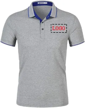 Personalized Men Polo Shirts Customized Casual Slim Fit Collar Shirt Work Shirt