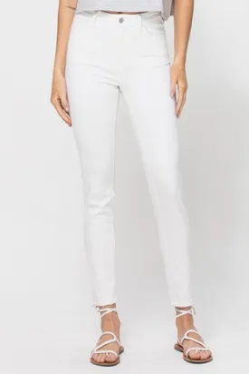 Pure White Ankle Skinny Jeans