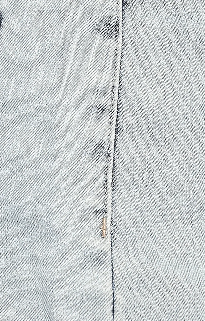 Spykar Women Light Blue Solid Skinny Fit Skirt