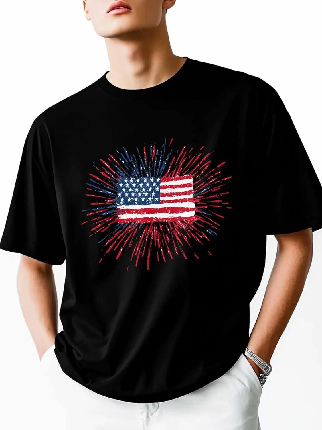 T Shirts for Men Women Boys Girls, Cartoon Graffiti Letter Short Sleeve Loose Fit Man Graphic Tshirt