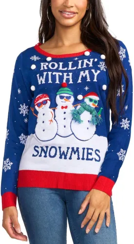 Tipsy Elves Women's Christmas Sweaters - Women's Ugly Christmas Sweaters - Embellished Winter Holiday Pullovers