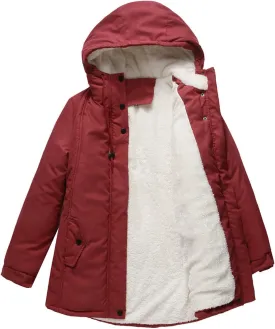 Womens Casual Solid Zipper Overcoat Long Sleeve Drawstring Outwear Warm Loose Soft Jacket Coat Home Outdoor Clothes