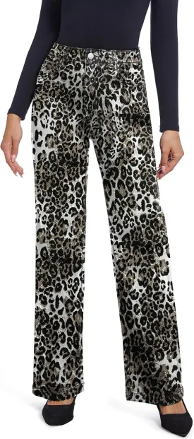 Women's Jeans Straight Leg Casual High Waisted Stretch Trendy Black Pull On Jeans for Women