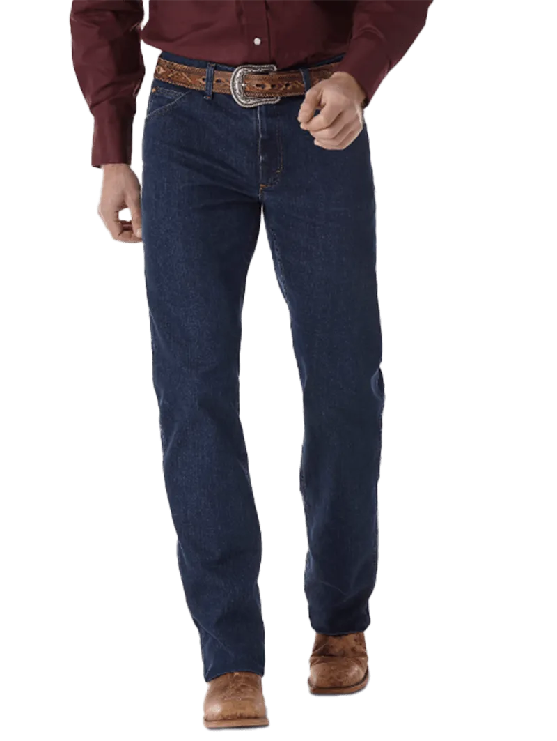 Wrangler  Men's Premium Performance Cowboy Cut Comfort Wicking Regular Fit Midnight Rinse Jeans